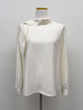 Charming Tie Puff Blouse