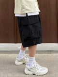 Nylon Cargo Bermuda Pants