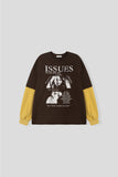 ISSUES Layered Over Long Sleeve Tee