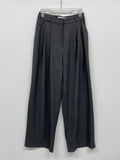[FW/Brushed Fabric] Arch Two-Tuck Wide Slacks