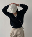 Baer Wool V-Neck Loose-Fit Knit