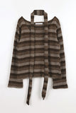 Angora Scarf Stripe Tee