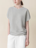 [Premium] Whole Garment Linen Ray V Knit