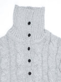 HIGHNECK BUTTON KNIT