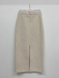 Shear Wool H-line Long Skirt