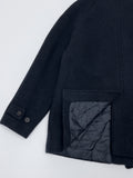 [wool100%] Raglan Boucle Collar Half Coat