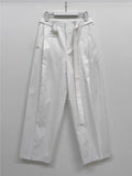 [unisex] Chino Belted Cotton Wide Pants