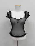 Garden Frill See-through T-shirt