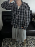 Ku Linen Blicket Check Shirt