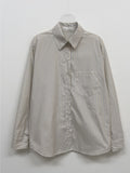 [Wrinkle Free] Pocket Stripe Loose Fit Shirt