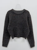 Mohair Mix Wool Crop Knit