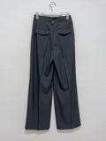 Taize Button Two-Tuck Wide Slacks