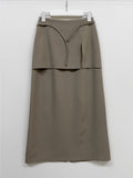 Newpopo Strap Long Skirt