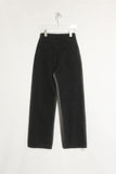side washing black jeans