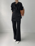 Beryl Wrap Skirt Boot Cut Slacks