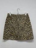 [Lined Pants] Vintage Leopard Mini Skirt