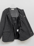 Vivi loose fit half tweed jacket