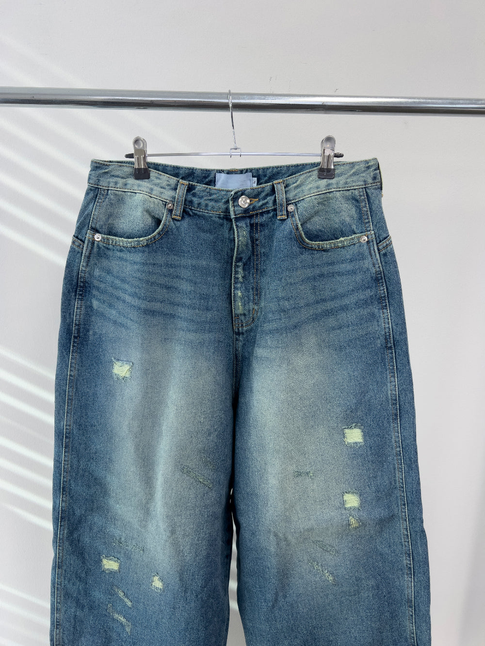 【KOOLOSET】Big Wide Bijo Denim Big Wide Bijo Denim (blue) - kooloset