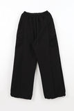Side puff brushed pants