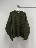 Three-Dimensional Square Wool Knit