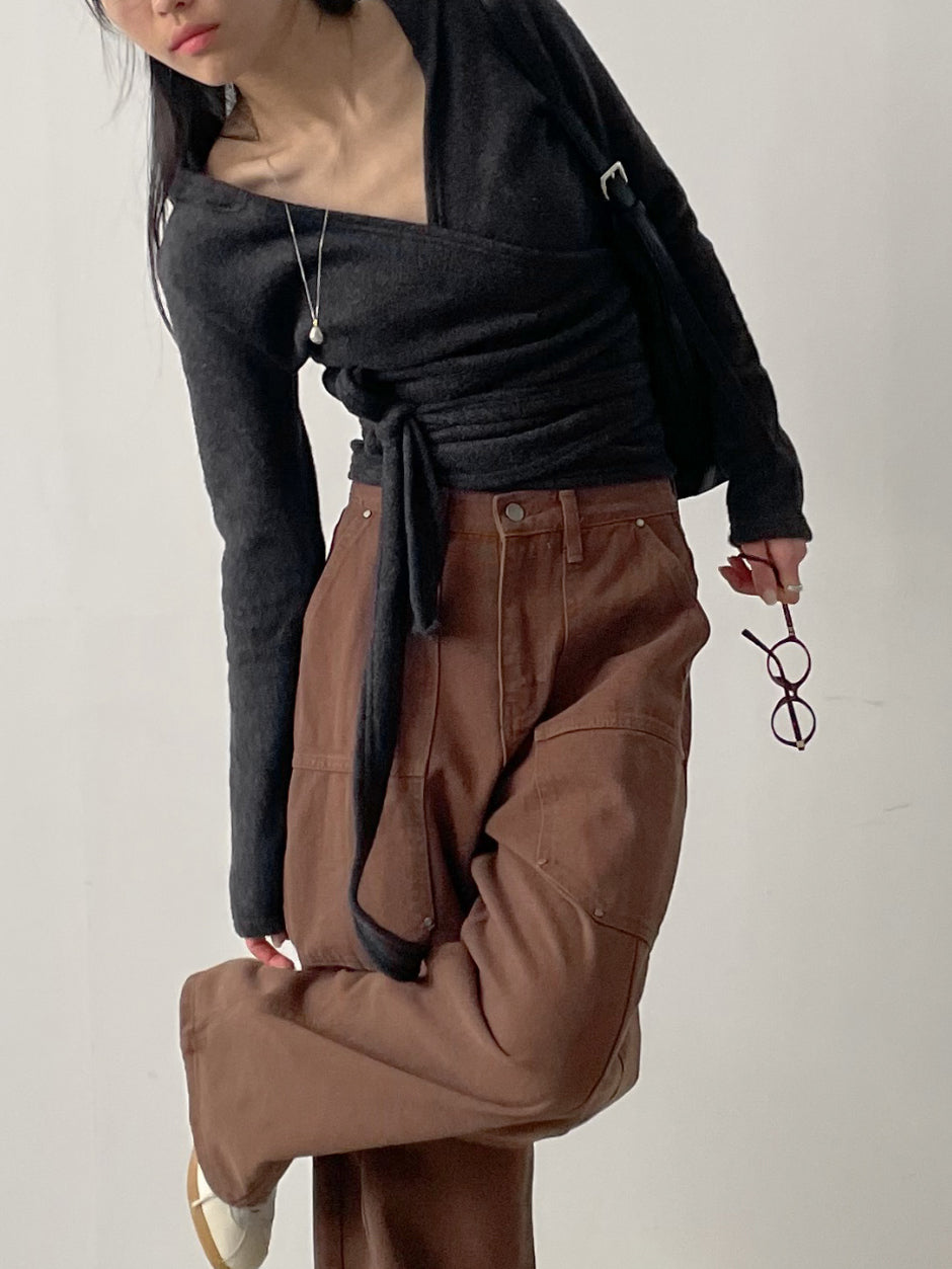 【INCHANT ME】414 Rivet Cotton Wide Pants INCHANT ME(インチャントミー) - 414リベットコットンワイド