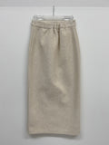 Shear Wool H-line Long Skirt