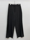 Striped One-Tuck Wide Slacks