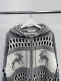 Clos Knit Hooded Zip-Up