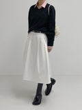 Lenny Cotton Hoole Flare Skirt