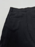 Striped One-Tuck Wide Slacks
