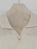 [Premium] Ete Linen Collar Short Sleeve Knit