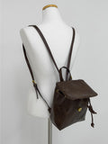 Crack Leather Mini Backpack