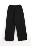 Side puff brushed pants