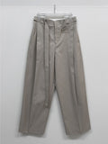[unisex] Chino Belted Cotton Wide Pants