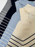[Plan] Stripe Sailor Raglan Collar Knit
