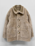 Mink reversible half mustang jacket