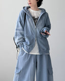 Haze Washing Hood Zip-Up