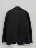 [wool50%/unisex] Himer Wool 3 Button Overfit Blazer Jacket