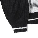 Non-mix Raglan Varsity Knit Zip-up