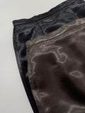Double layered satin long skirt