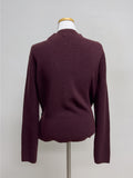 Rutting Wrap Unbalanced Knit Cardigan