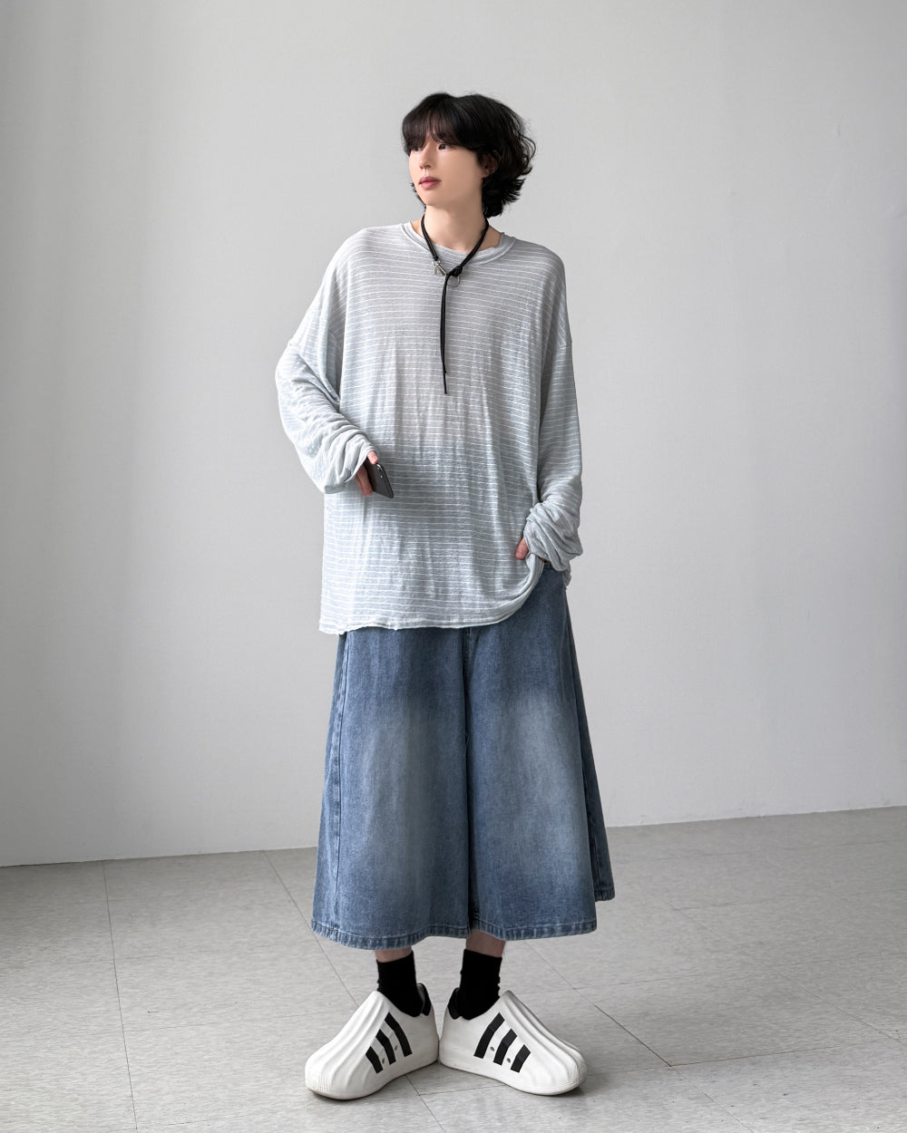 【YOURNUS】Musk Pintuck Bermuda Denim YOURNUS (ユアノス) - マスクピンタックバミューダデニム / Musk