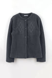 Argyle snap boucle jacket