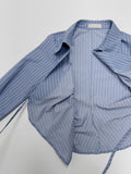 Loke Wrap Shirring Shirt