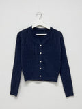 Cash Cable V-neck Knit