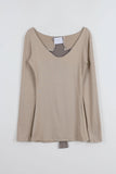 Back cross slim fit T-shirt
