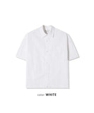 Crop Pocket Ring Short Sleeve Shirt