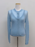[Bustier SET] Mohair see-through crop cardigan
