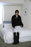 Suede bootcut pants