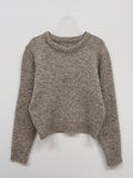 Mohair Mix Wool Crop Knit